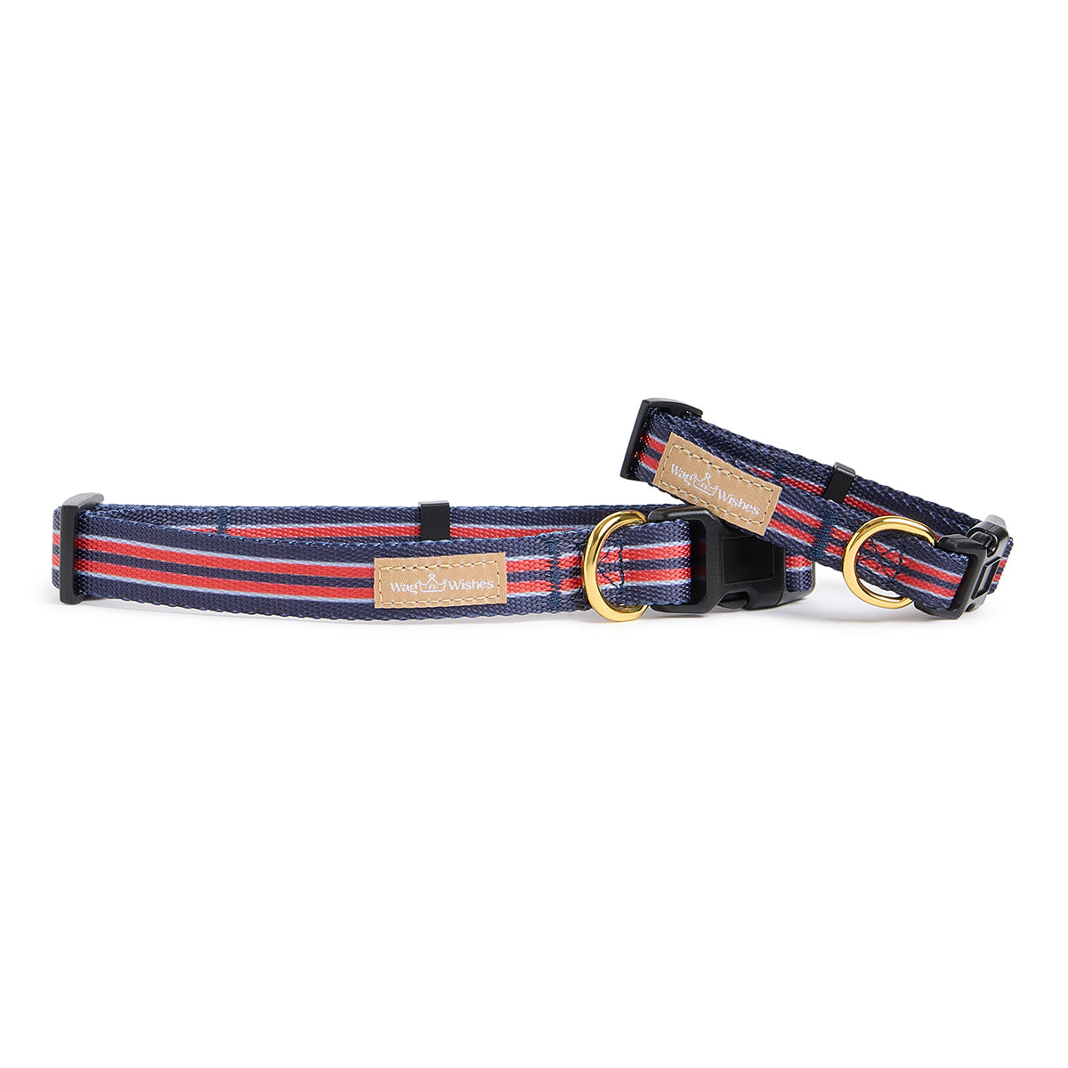 Blue Red Stripe Collar