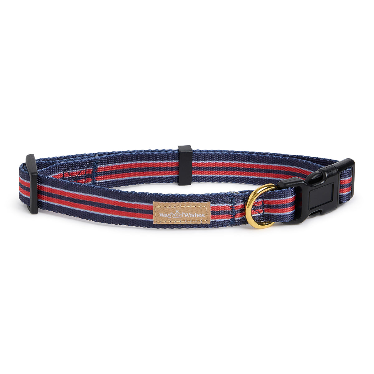Blue Red Stripe Collar