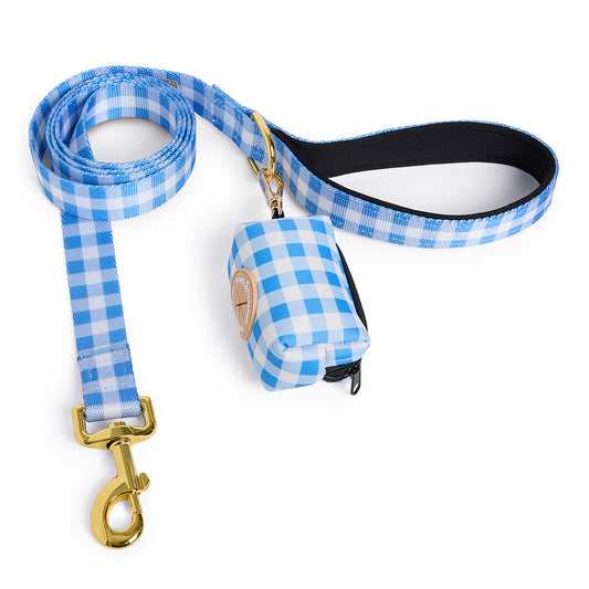 Checker Leash & Clean Up Bag Set