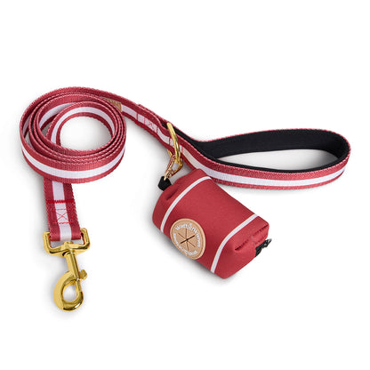 Stripe Leash & Clean Up Bag Set