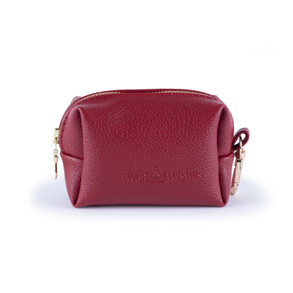 Vegan Leather Poop Bag Holder