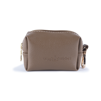 Vegan Leather Poop Bag Holder